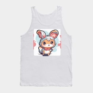 Cute rabbit cartoon anime-Bunny funny Tank Top